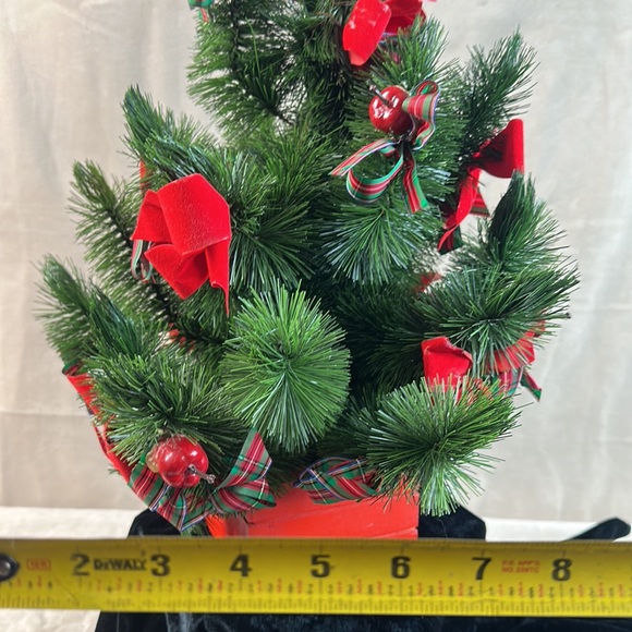 Mini Christmas Tree Personal Tree Table Top Office or Hallway 21” tall (see pix) - Picture 6 of 8